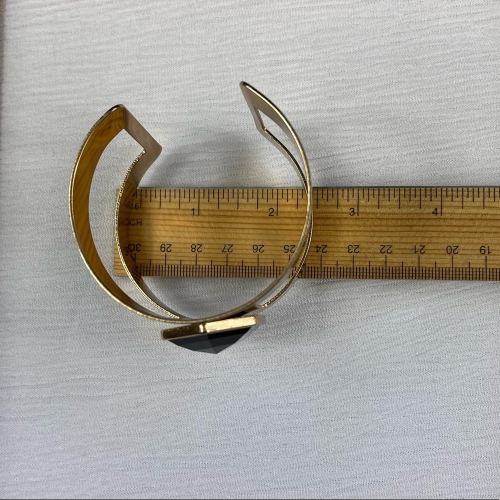 Black & Gold Cuff Bracelet - Picture 9 of 9